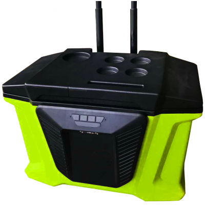 Convenient and practical outdoor multi-function mobile power cooler box